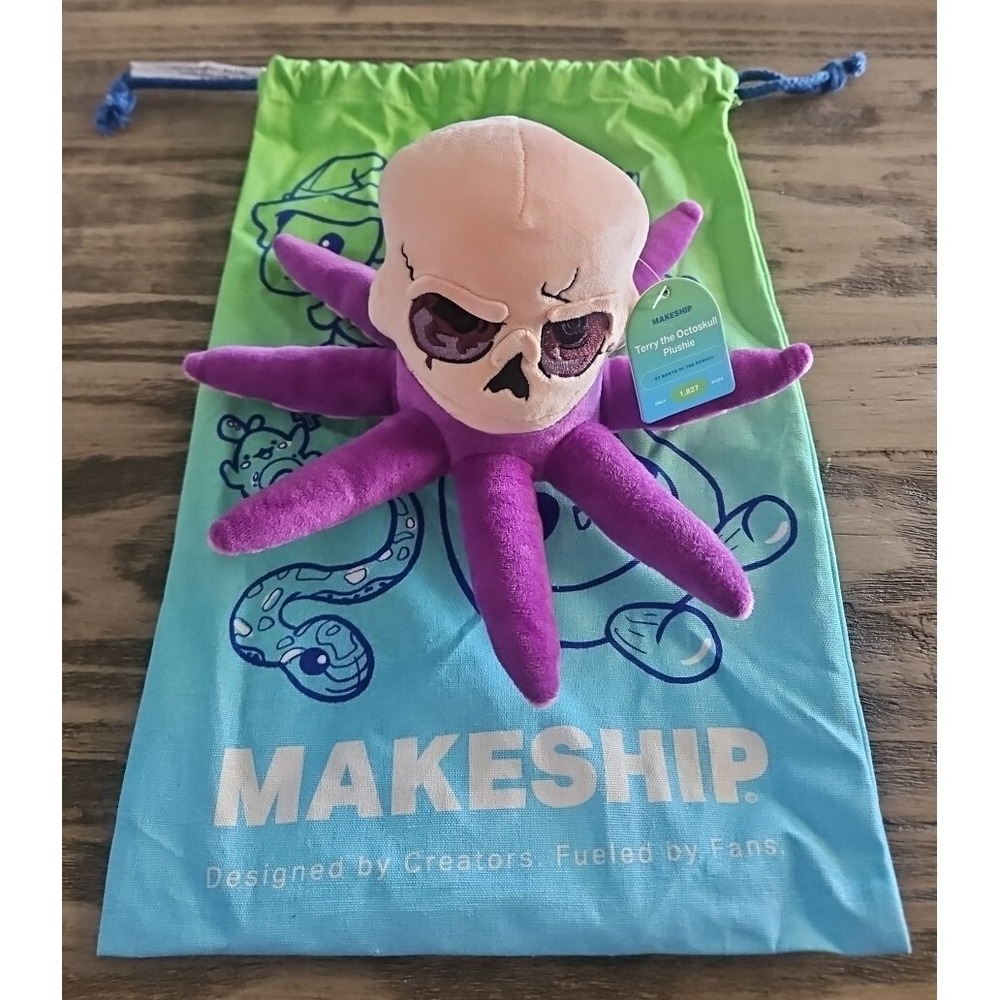 Terry The Octoskull Plush North of the Border Youtube Makeship Only 1827 RARE!